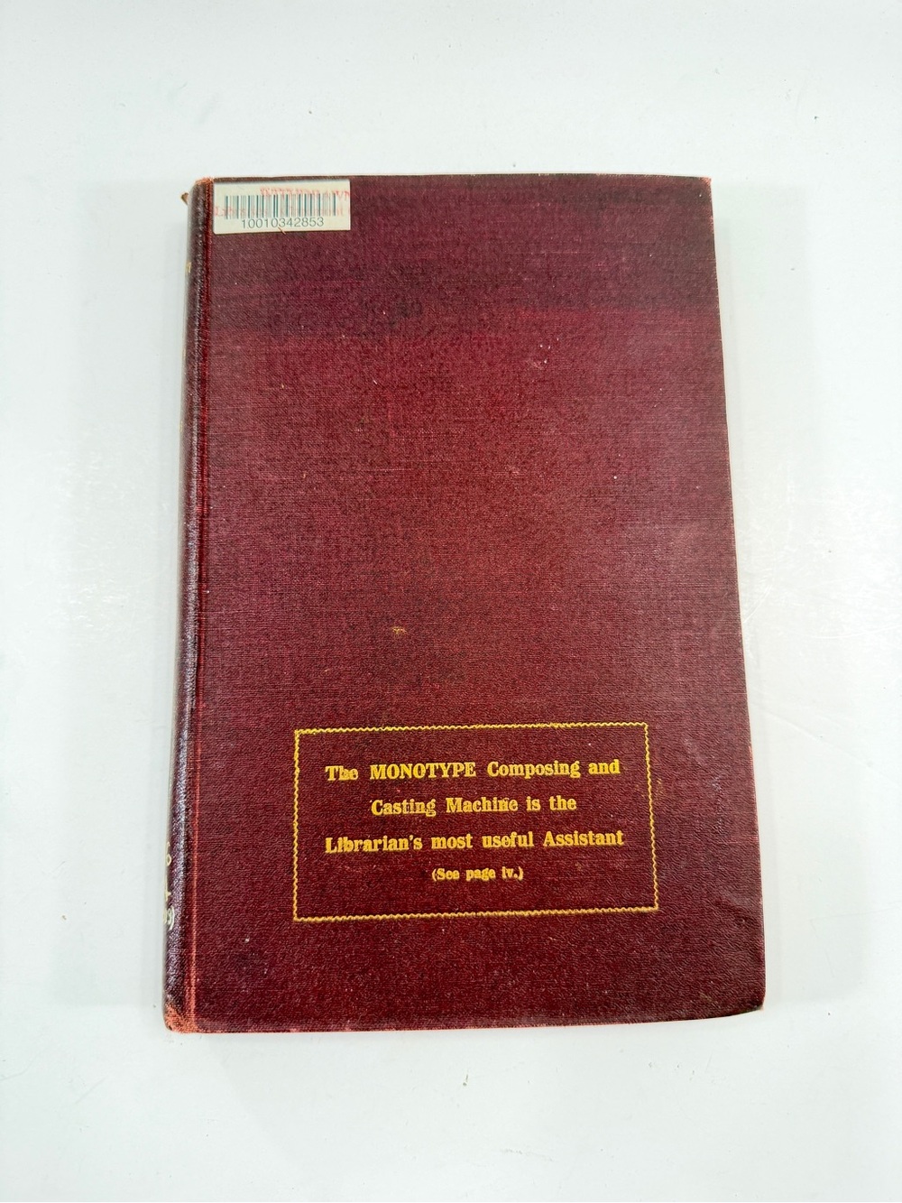 1910 Antique HC Book, Bibliography of Library Economy 1876-1909 By Cannons